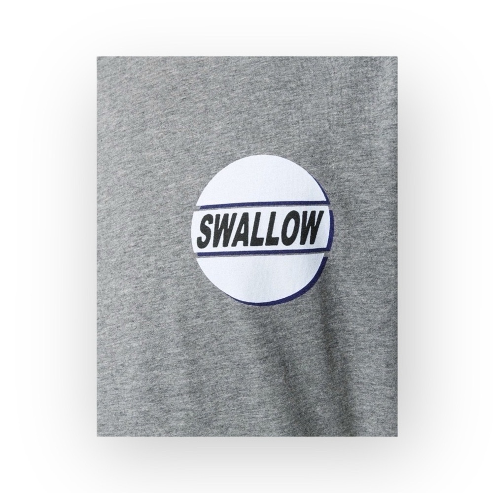 new McQ • Alexander McQueen ★ Swallow Graphic Tee T Shirt ★ Heather Grey ★ Large - Picture 13 of 17